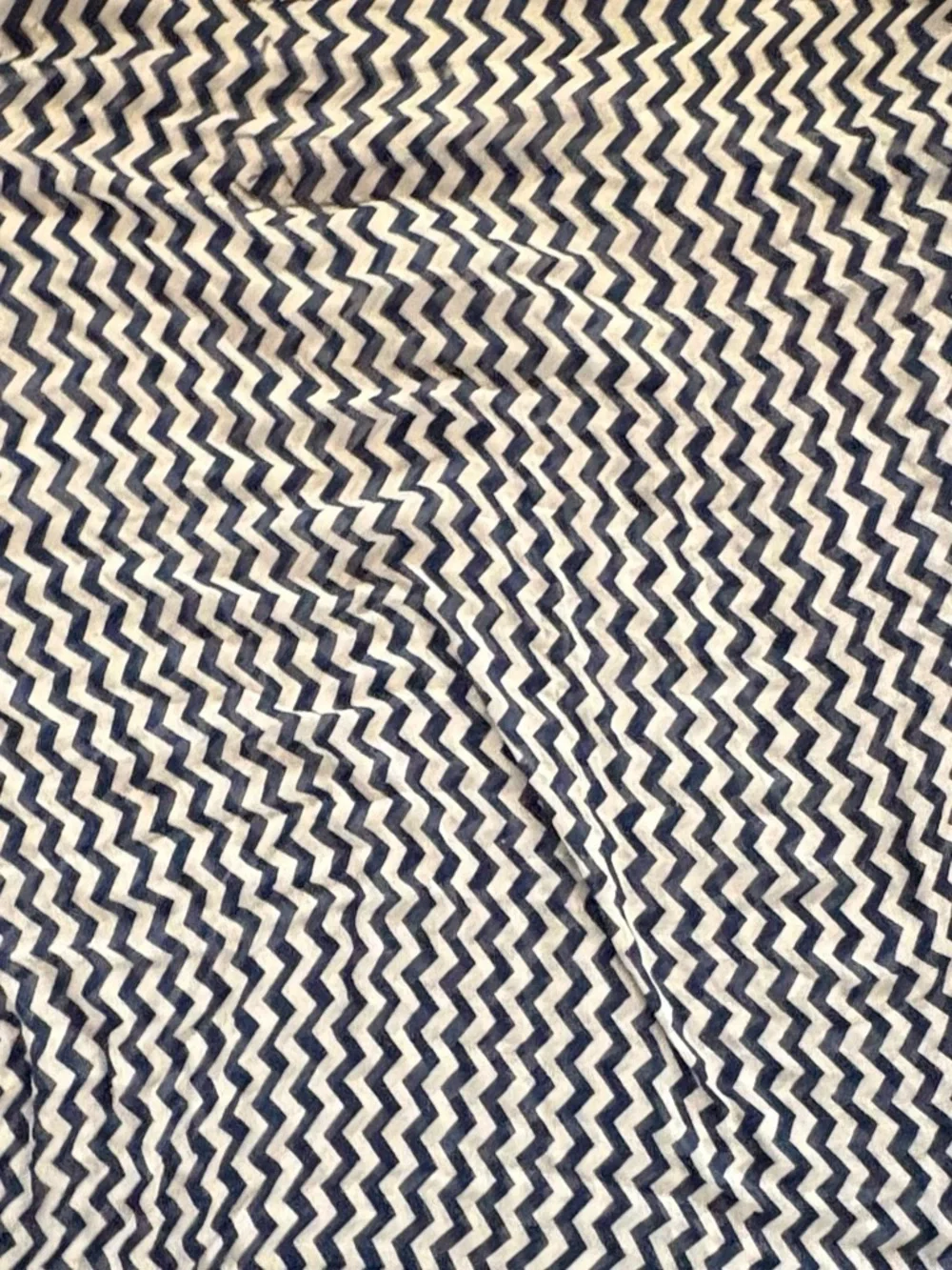 Womens Blue Chevron Infinity Scarf